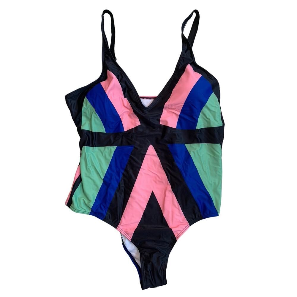 SHEIN Women Plus Size 3X One Piece Swimsuit Lightly Padded Adjustable Straps NEW